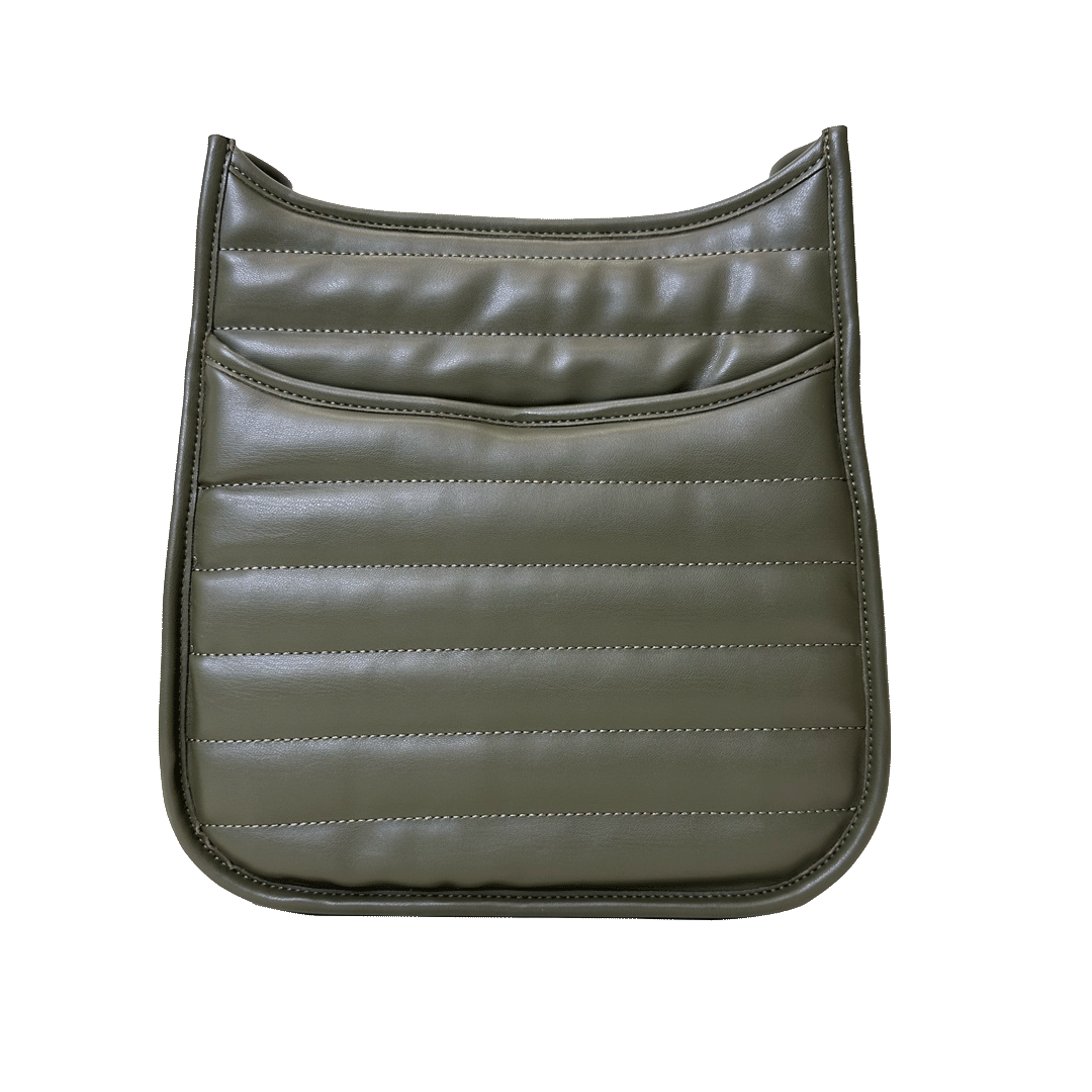 Sarah Quilted Faux Leather Messenger