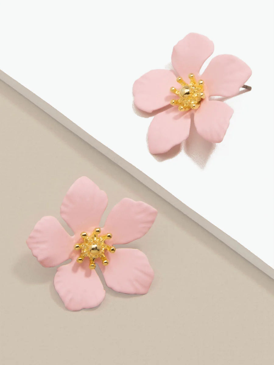 Flower Blossom Stud Earrings