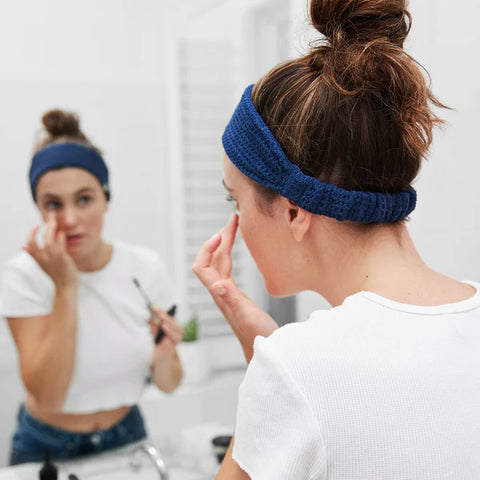 Makeup Headband - Nautical Navy