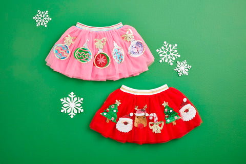 Red Christmas Sequin Tutu