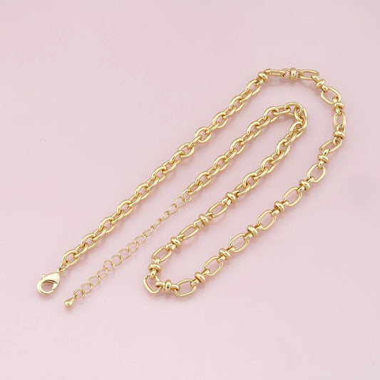 18K Gold Filled Linked Necklace