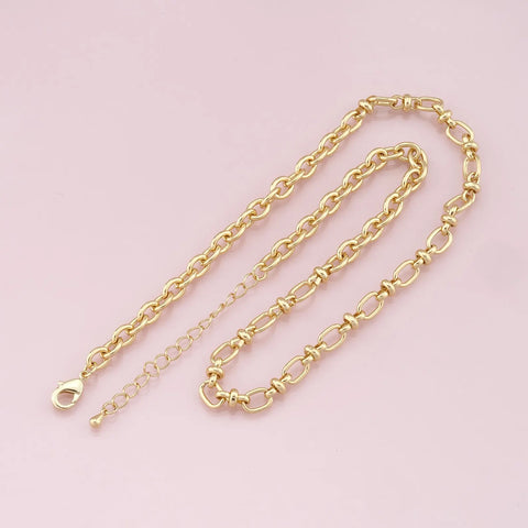 18K Gold Filled Linked Necklace