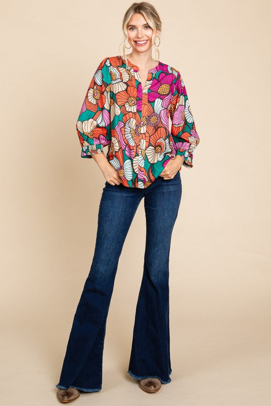 Wild Flower Blouse