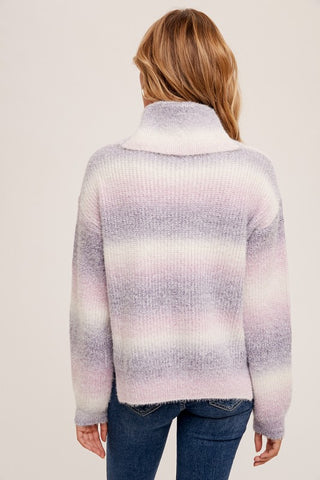 Ombre Turtle Neck Sweater