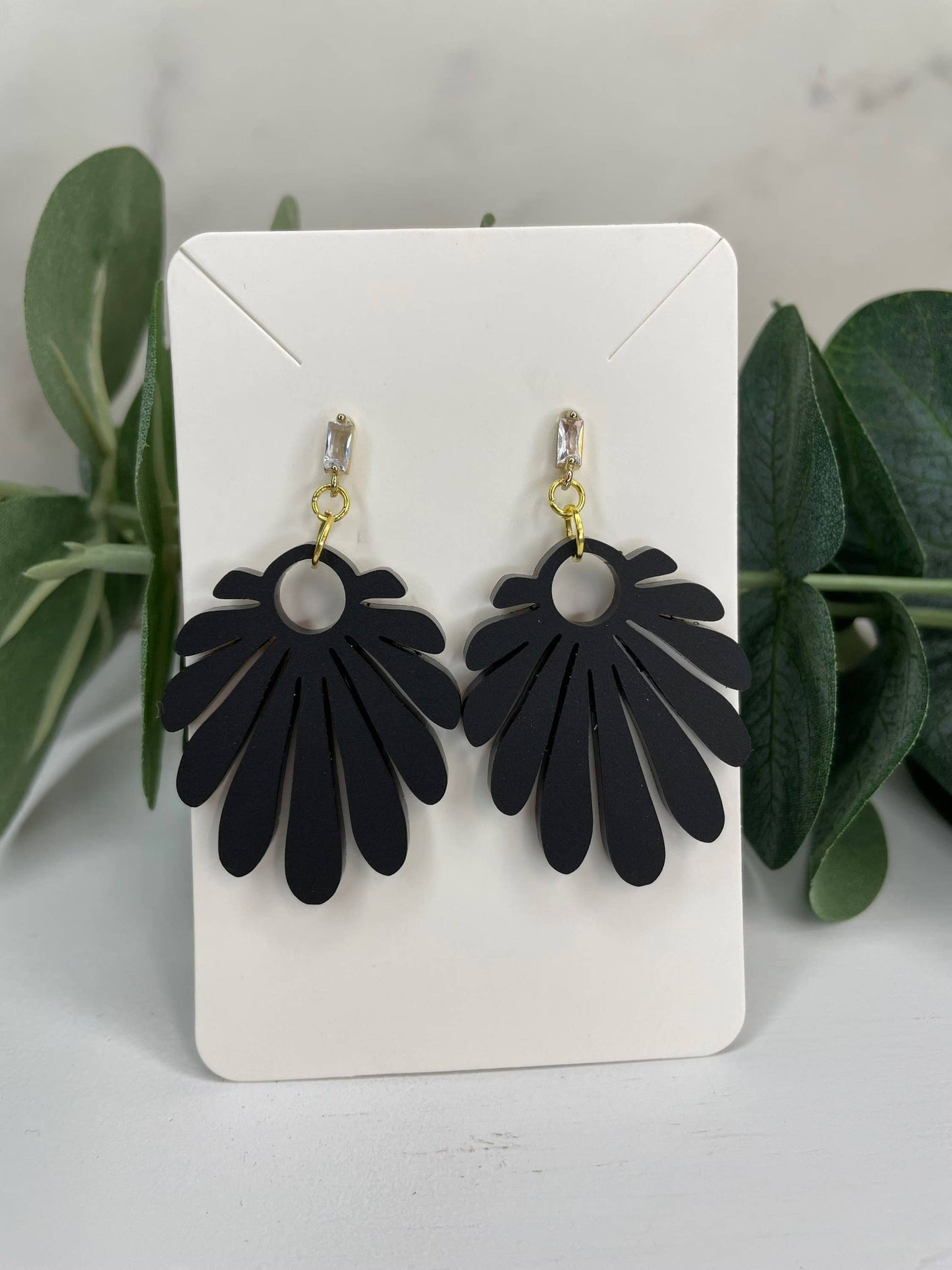 Boho Leaf Drop Earrings