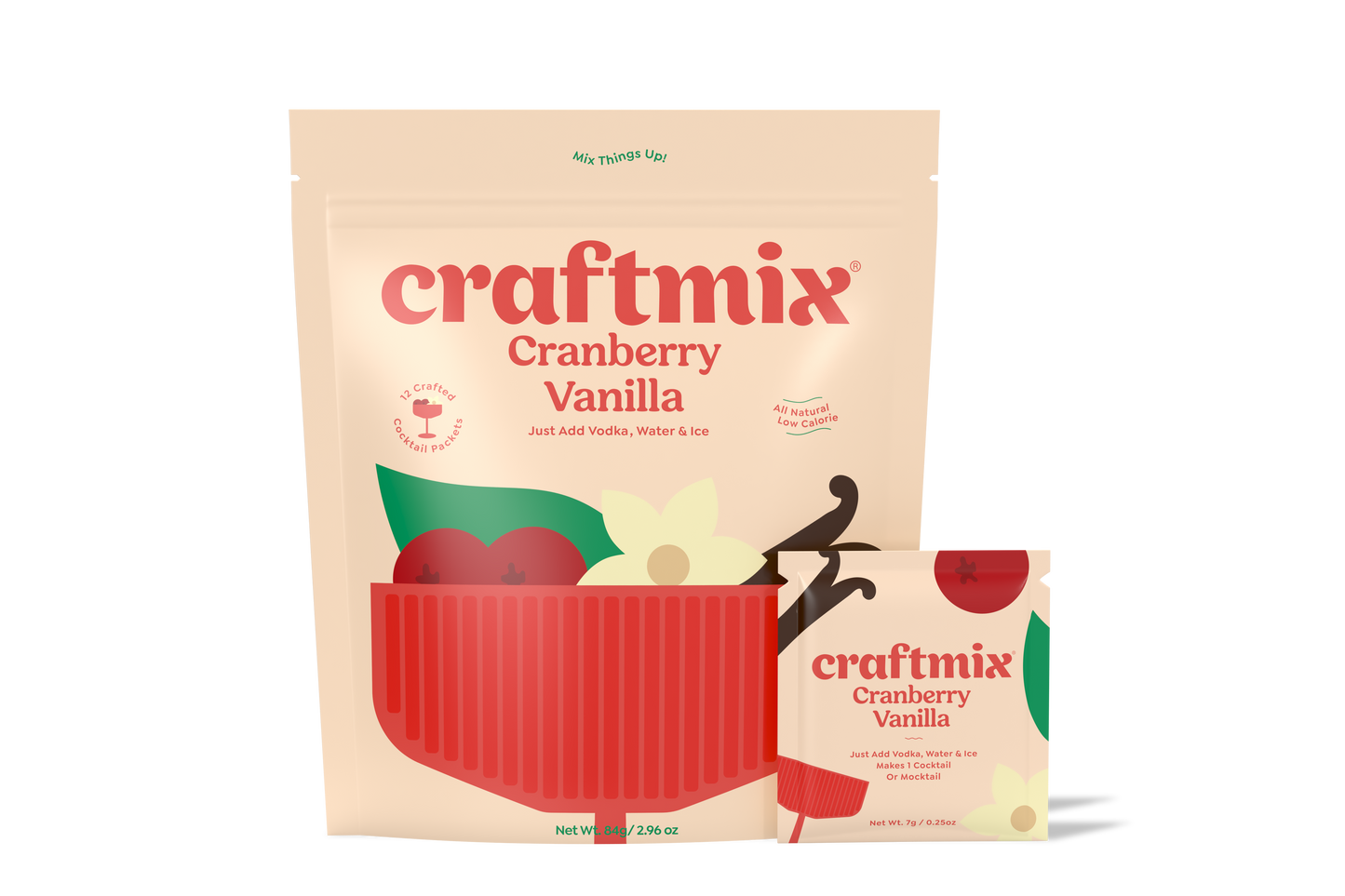 Cranberry Vanilla 6 Pack Cocktail Mixer