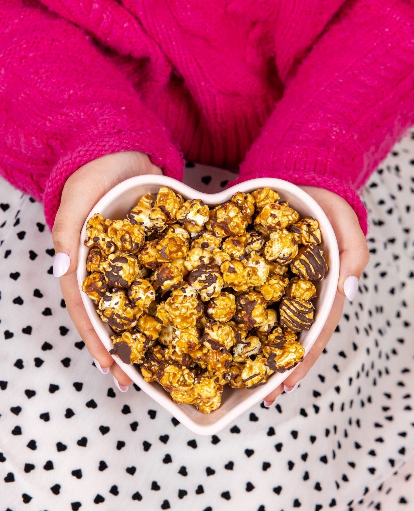 Dark Chocolate Raspberry Popcorn