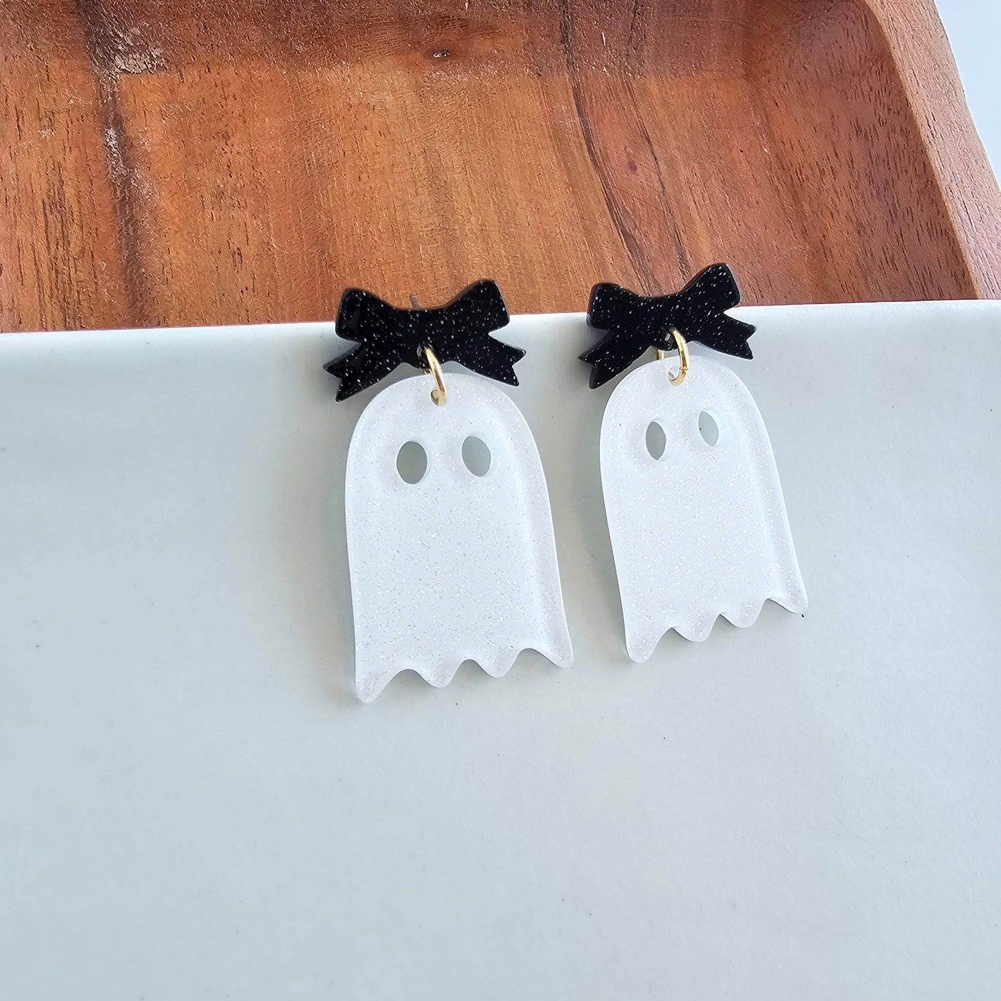 Bow Ghost Earrings