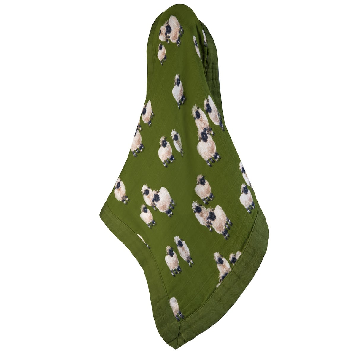 Valais Sheep Mini Lovey Two-Layer Muslin Security Blanket