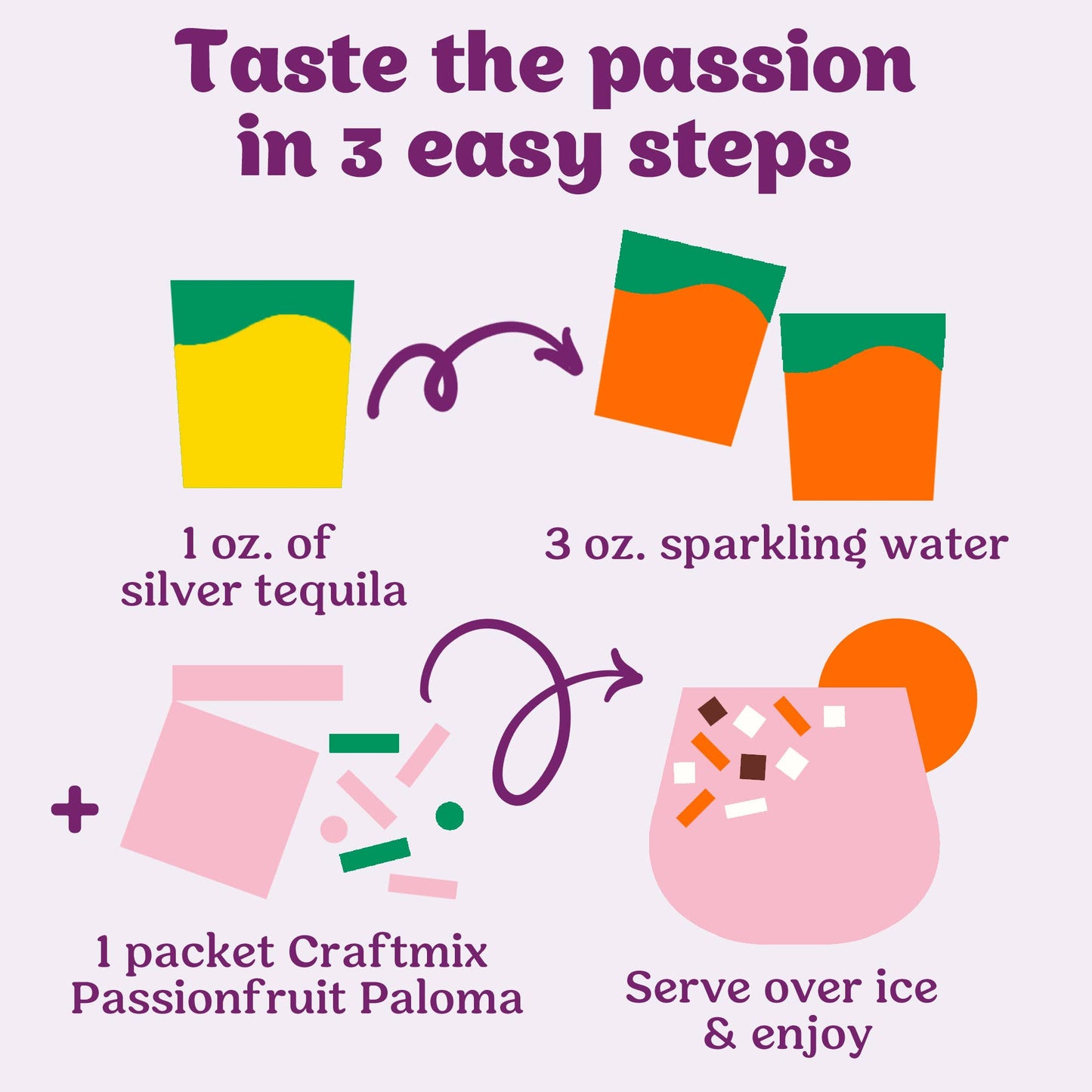 Passionfruit Paloma Mixer - Single Packets