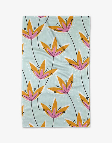 Retro Floral Tea Towel