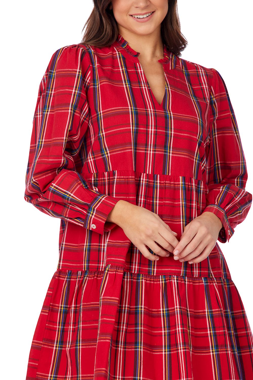 Red Shannon Plaid Dress