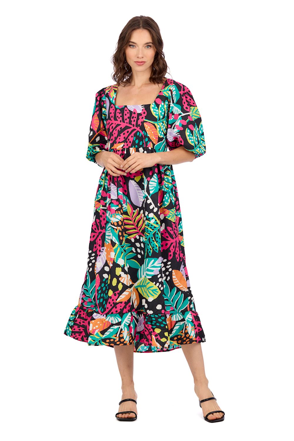 Gentry Printed Midi Dress