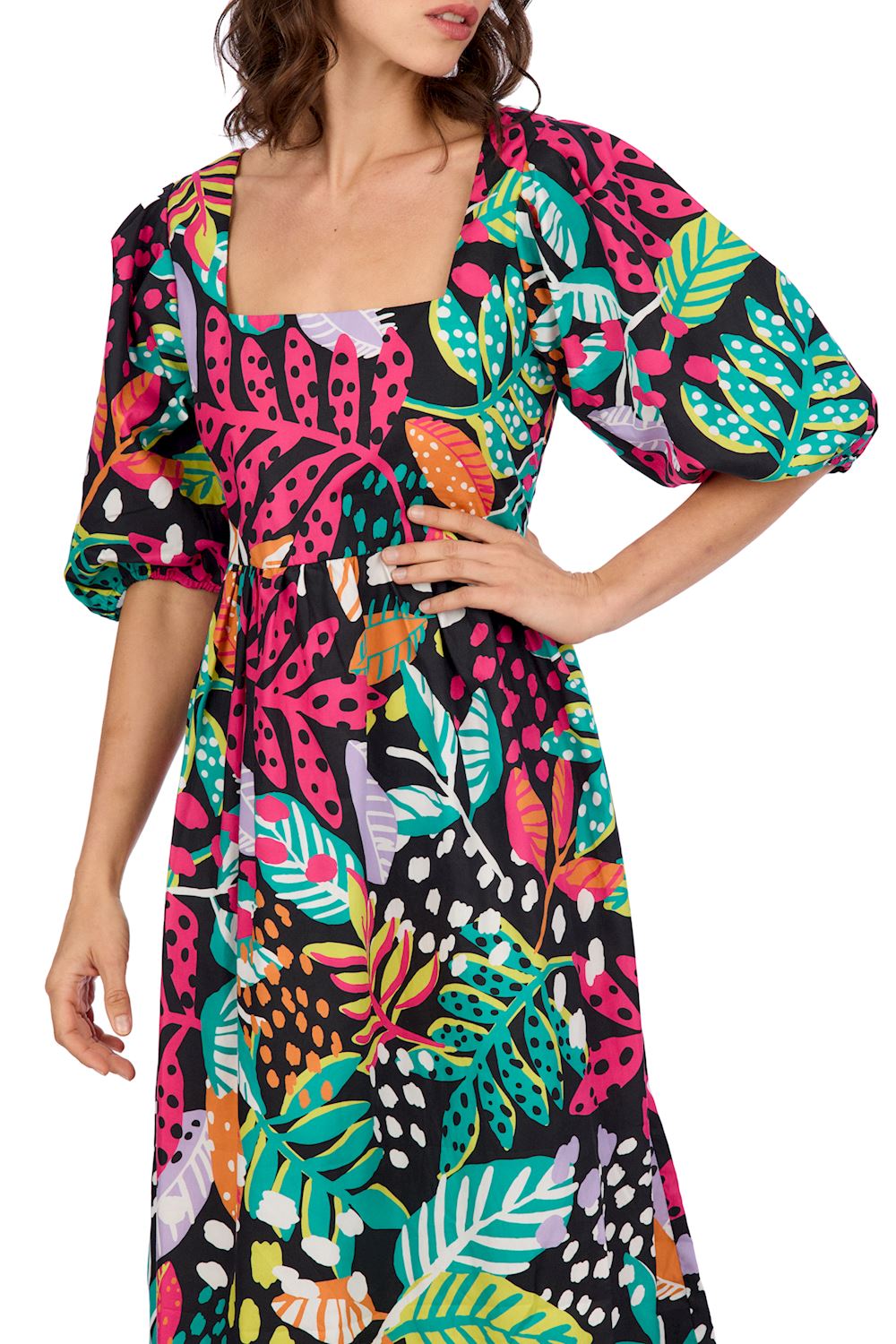 Gentry Printed Midi Dress