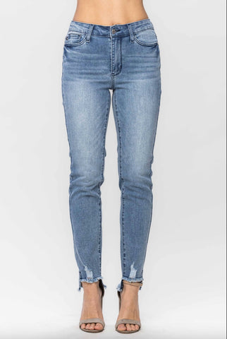 Mid Rise Cool Denim Relaxed Jeans