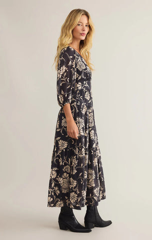 Adelina Ari Floral Midi Dress