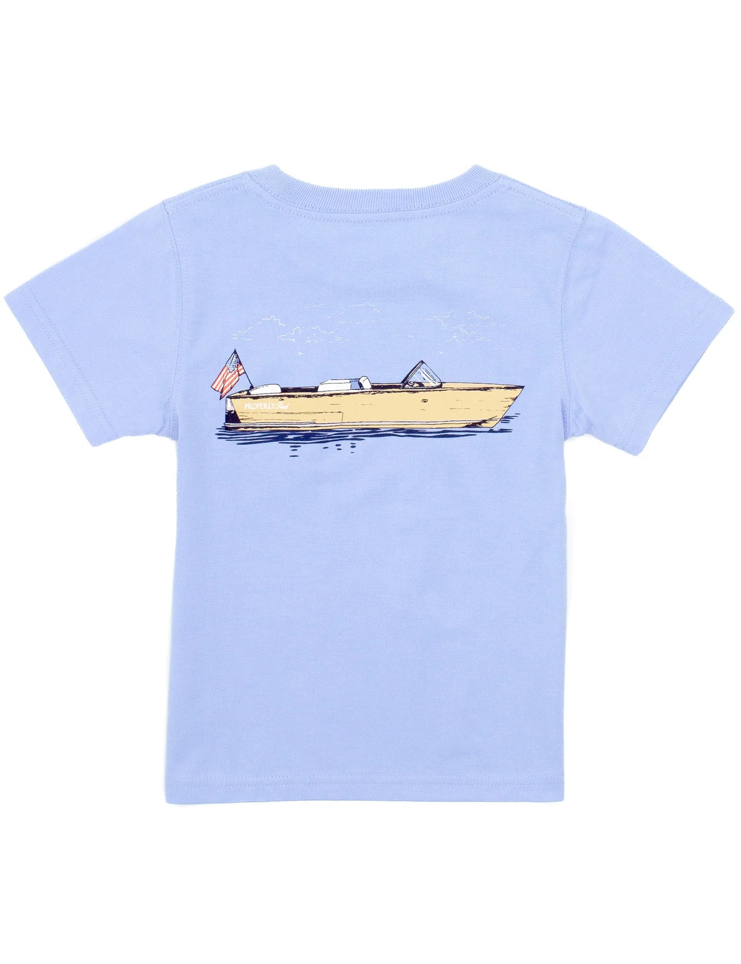 Boys Boating Tradition Light Blue Graphic T-Shirt