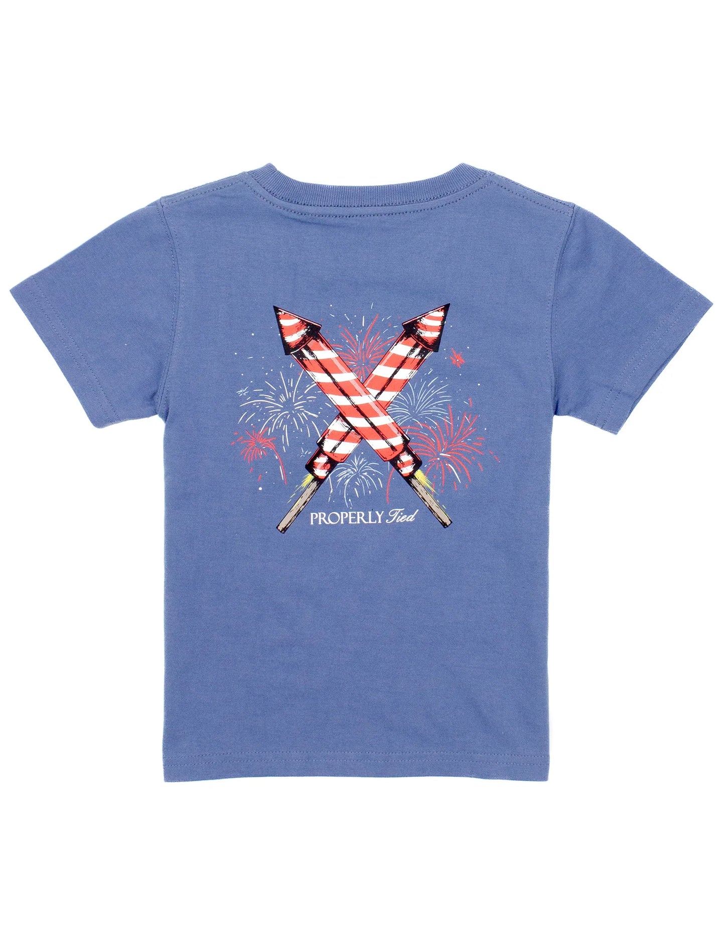 Boys Firecracker Space Blue Graphic T-Shirt