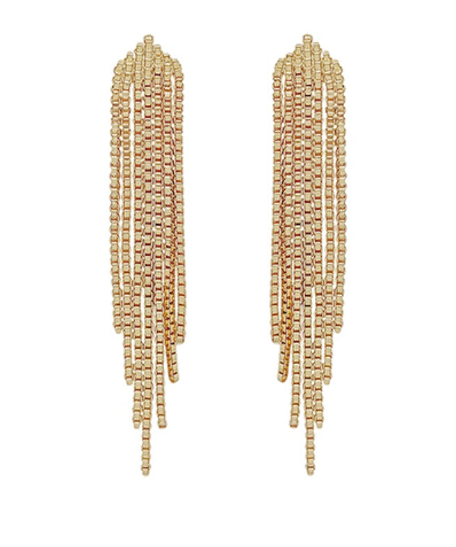 Chain Linear Drop Earrings