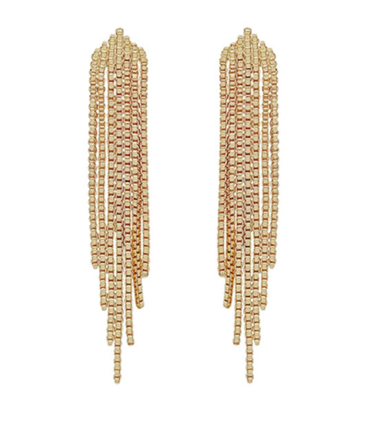 Chain Linear Drop Earrings