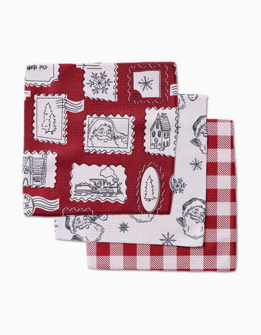 Christmas Santa Dishcloth Set