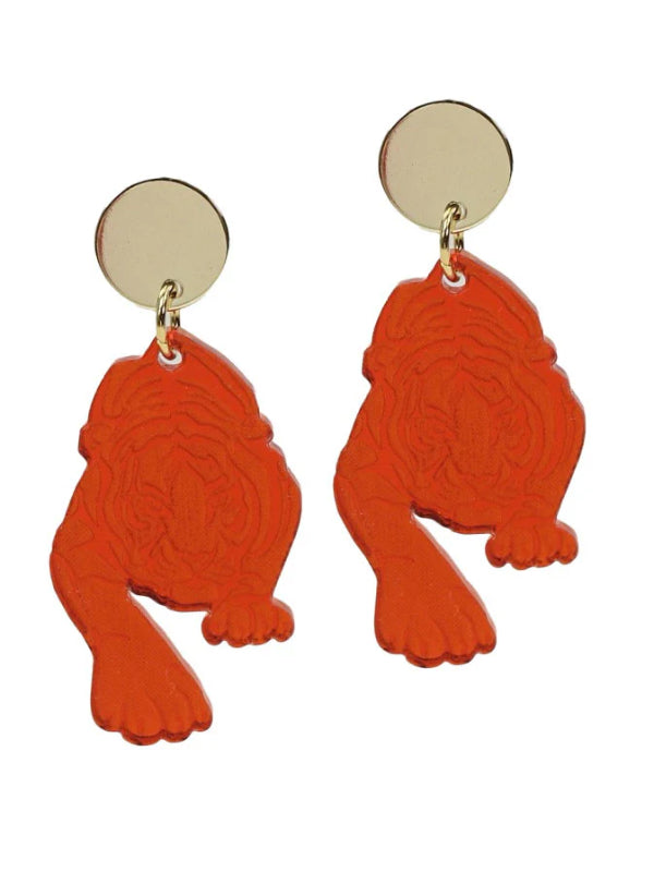 Crouching Tiger Acrylic Earring