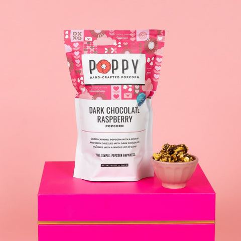 Dark Chocolate Raspberry Popcorn