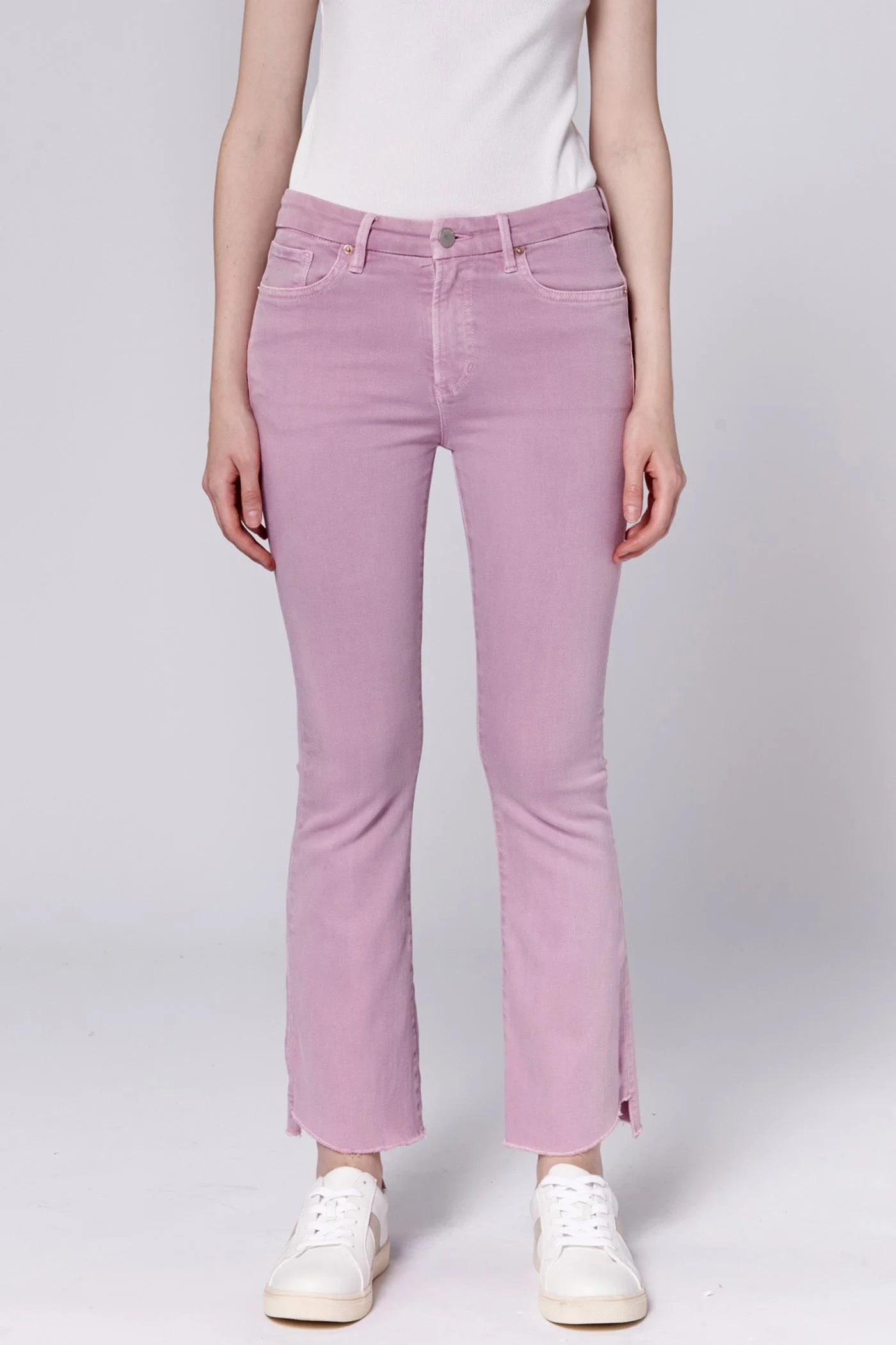 Jeanne Mid Rise Cropped Flare Jeans