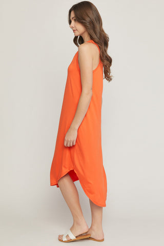 The Revery V Neck Midi Dress