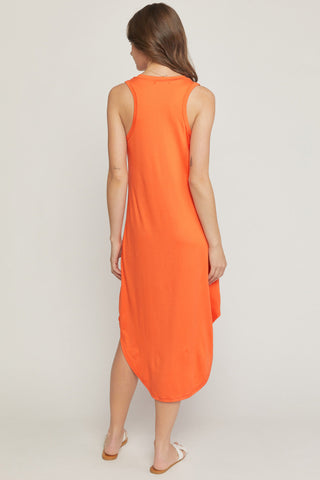 The Revery V Neck Midi Dress