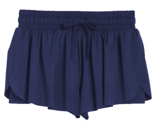 Girls Butterfly Shorts Navy