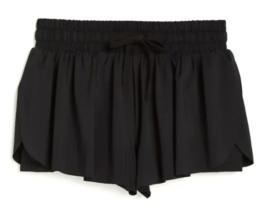 Girls Butterfly Shorts Black