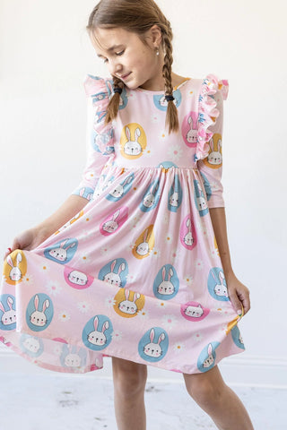 Girls Hop 'Til YOu Drop Ruffle Twirl Dress