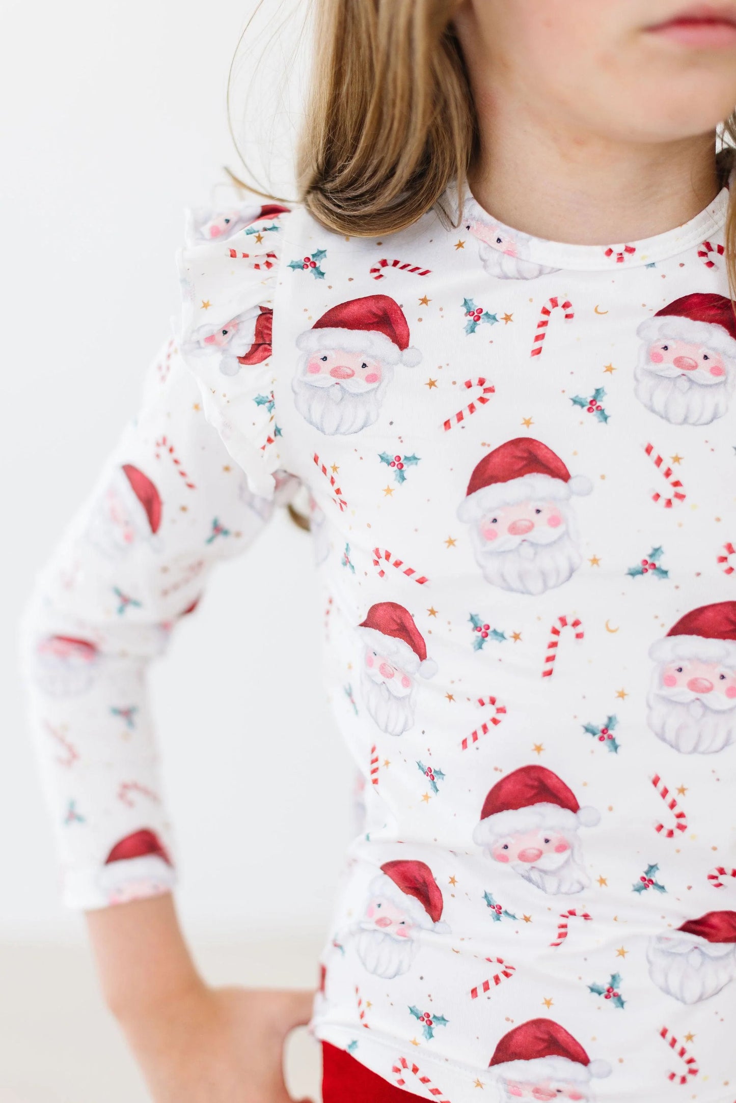 Girls Mistletoe Magic Ruffle Tee