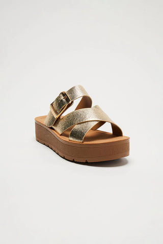 Gold Platform Sandal