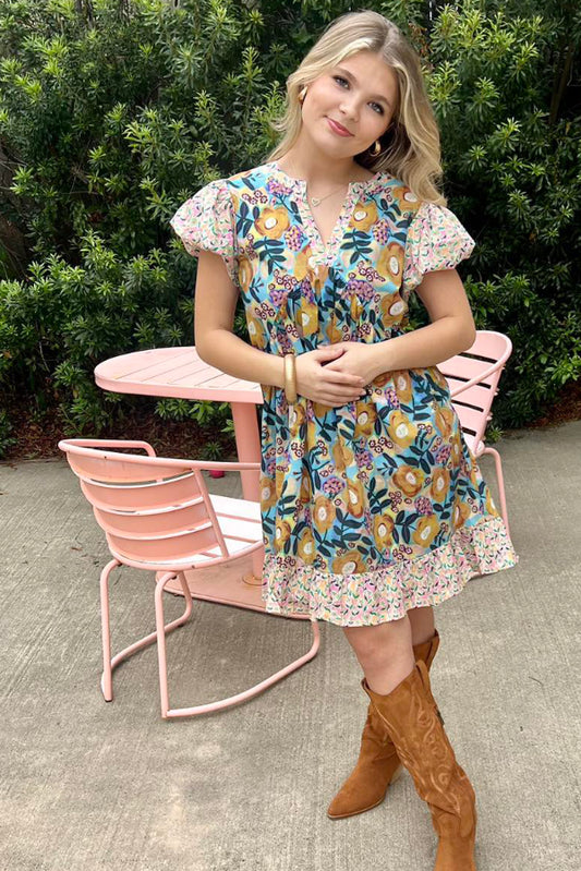 Hattie Mix Print Dress