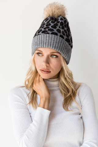 Leopard Print Beanie