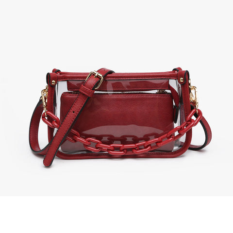 Garnet Jessica Clear Crossbody