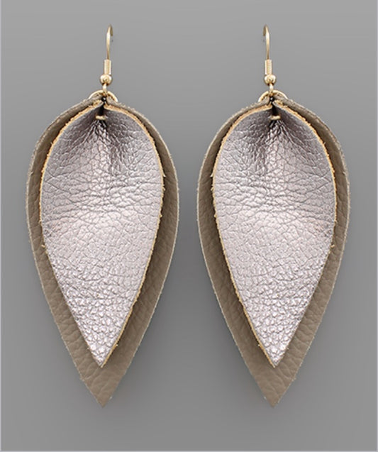 Double Leaf Earring