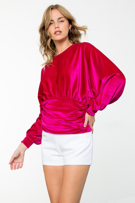 The Haylie Velvet Blouse