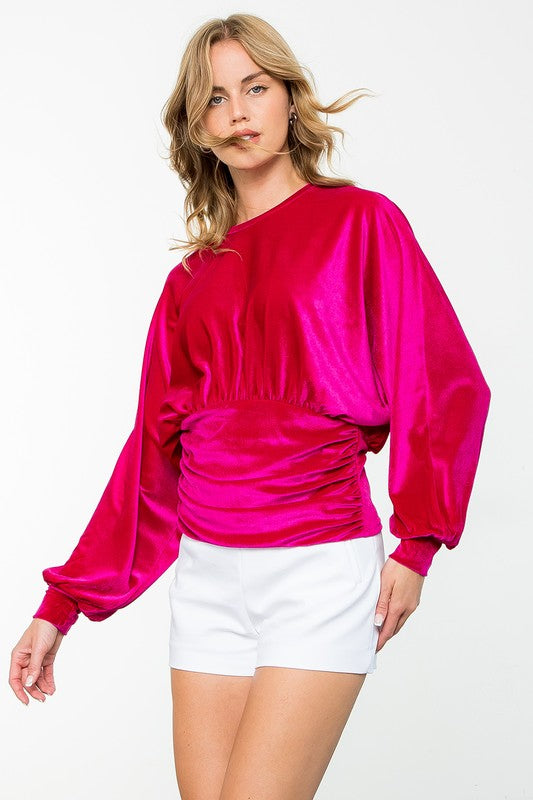 The Haylie Velvet Blouse