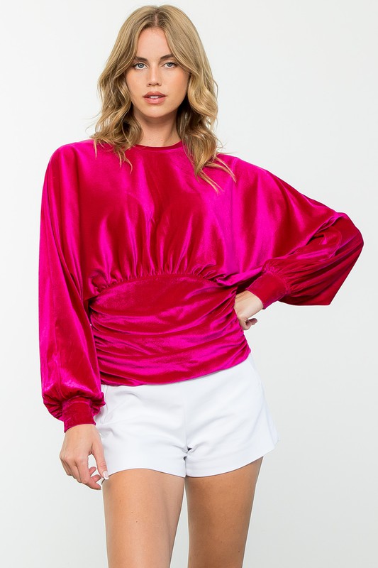 The Haylie Velvet Blouse