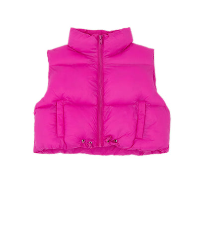 Girls Puffer Vest Hot Pink