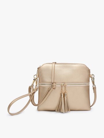 Tara Metallic Crossbody Purse