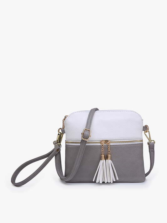 Tara Two Tone Crossbody Purse