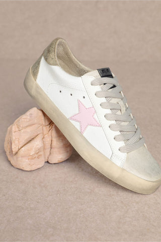 Sofia Pink Star Suede Sneaker