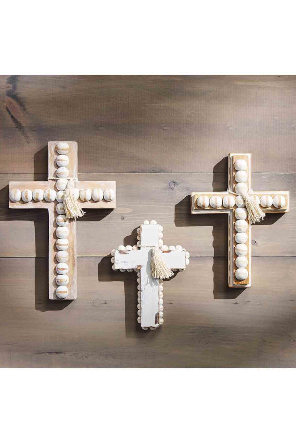 Bead Wood Cross