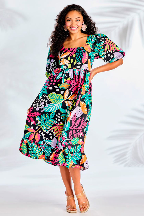 Gentry Printed Midi Dress