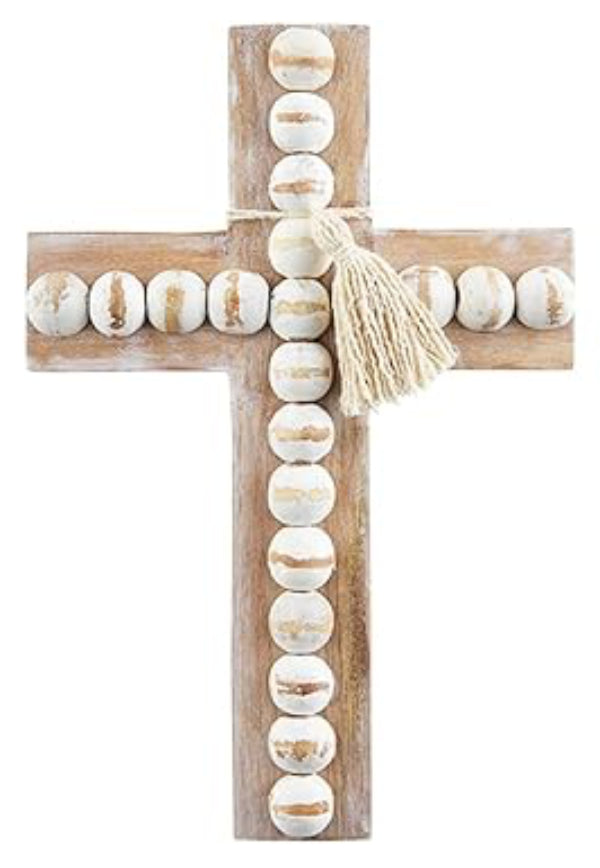 Bead Wood Cross