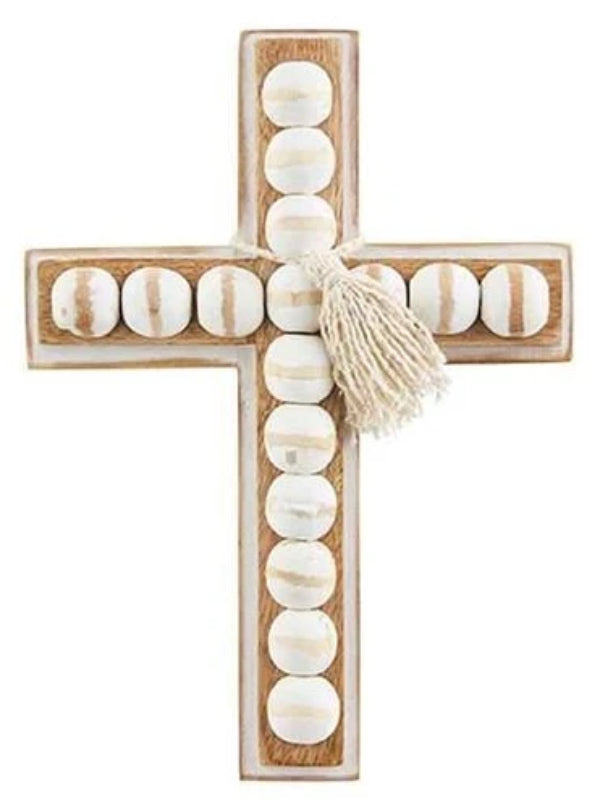 Bead Wood Cross